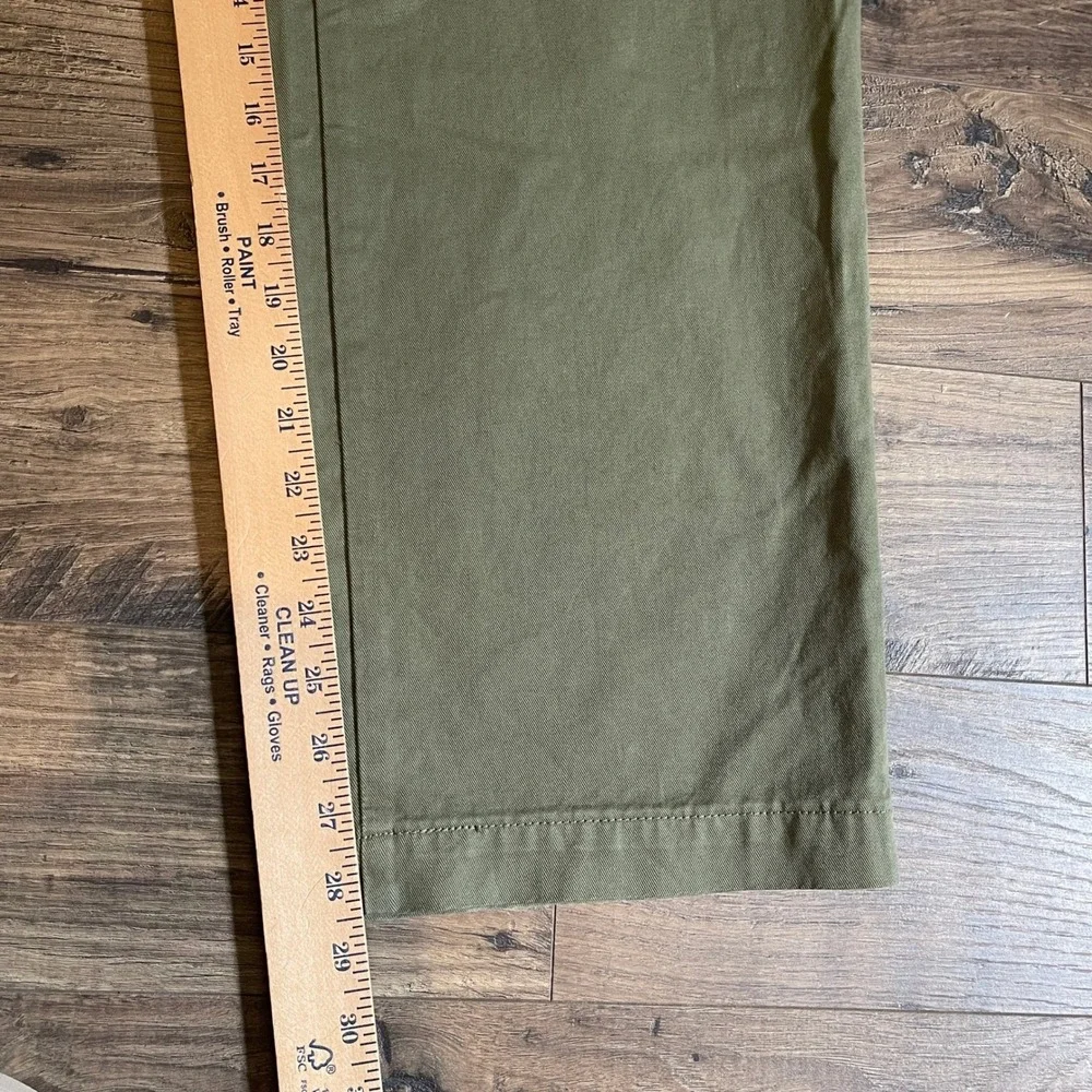 Levis XX Chino Authentic Fit Mens 42x30 Olive Green Cotton Twill Pants Trousers